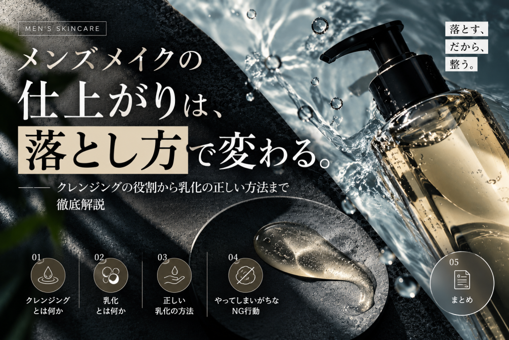 クレンジングとは？目的から正しい乳化の方法まで徹底解説